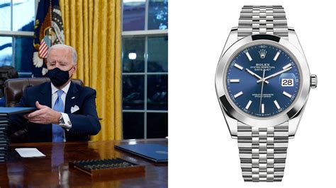 joe biden rolex watch|Watch Spotting President Joe Biden Wearing A Rolex Datejust.